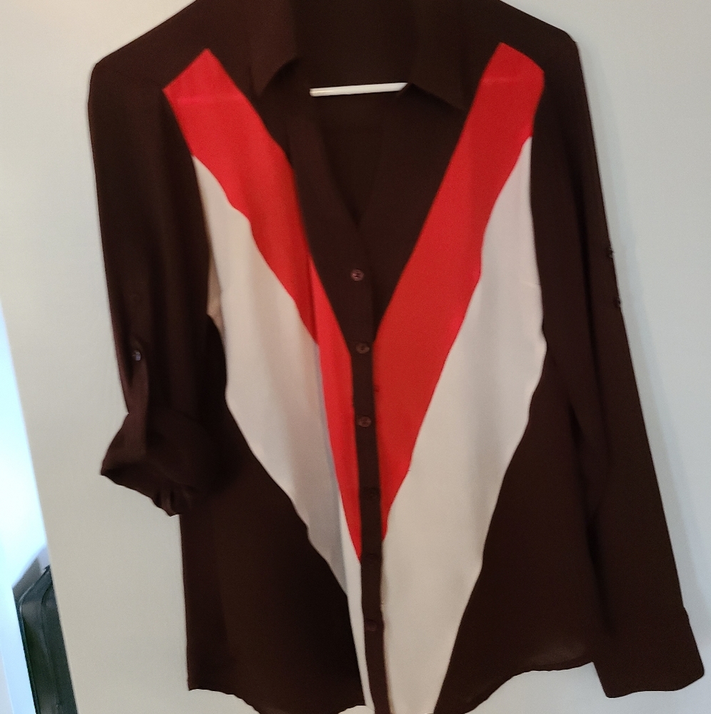 Express Button Down Blouse - image 1